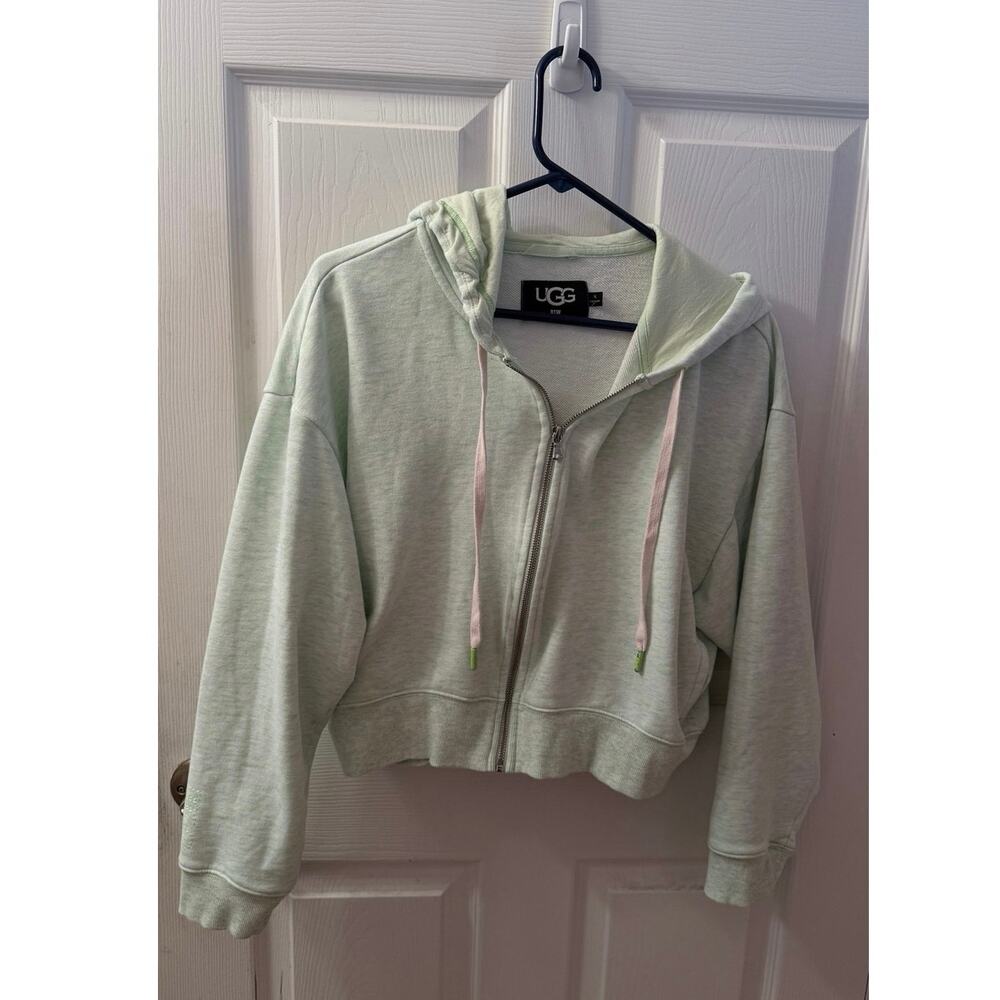 UGG RTW Mint Green Full Zip Hoodie Drawstrings XL